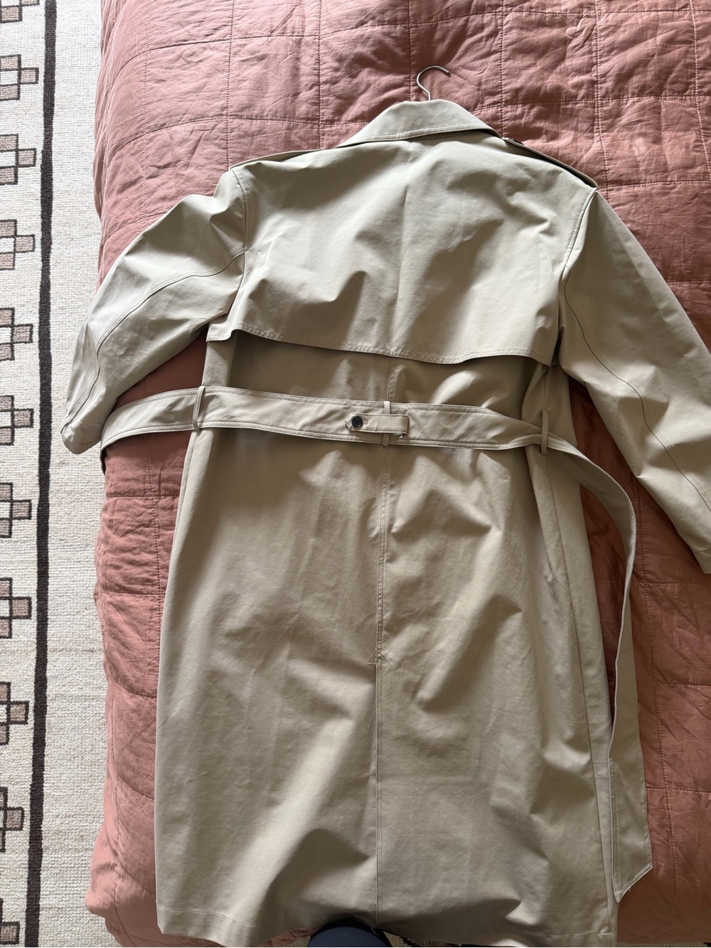 Zara, Long Belted Trench Coat, Size Small, Taupe Brown - Picture 5 of 9